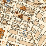 Waldin Vienna (Wien), central part map, 1929 digital map