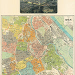 Waldin Vienna (Wien) city map, 1912 digital map