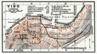 Waldin Vigo town plan, 1913 digital map
