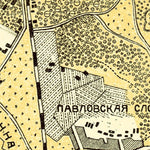 Waldin Vyborg and its northern environs map, 1913 digital map