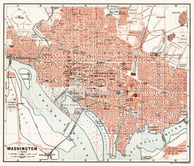 Waldin Washington city map, 1909 digital map