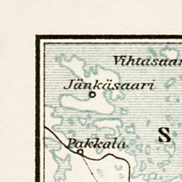 Waldin Willmanstrand (Lappeenranta) to Viborg (Viipuri) region map, 1929 (first version) digital map