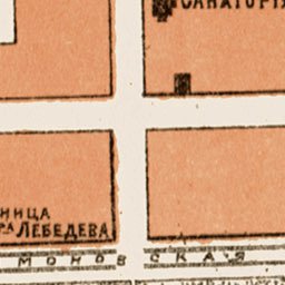 Waldin Yessentuki town plan, 1912 digital map