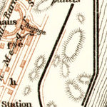 Waldin Zandvoort town plan, 1909 digital map