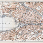 Waldin Zürich city map, 1897 digital map