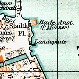 Waldin Zürich city map, 1909 digital map