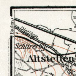 Waldin Zürich environs map, 1909 digital map