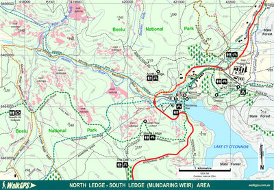 North Ledge - South Ledge (Mundaring Weir) Walk Area - Darling Range Preview 1
