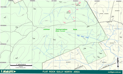 WalkGPS - Flat Rock Gully North Walk Area near Toodyay Preview 1