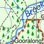 WalkGPS WalkGPS - Kittys Gorge - Serpentine Falls Walk Area - Darling Range digital map