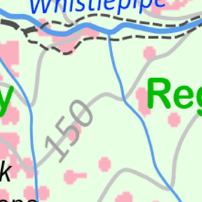 WalkGPS WalkGPS - Whistlepipe Gully-Lesmurdie Falls Walk Area - Darling Range digital map