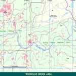 WalkGPS WalkGPS - Wooroloo Brook Walk Area - Darling Range digital map