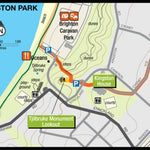 Walking SA Adelaide100 Section 1A Inset - Kingston Park beach to streets digital map