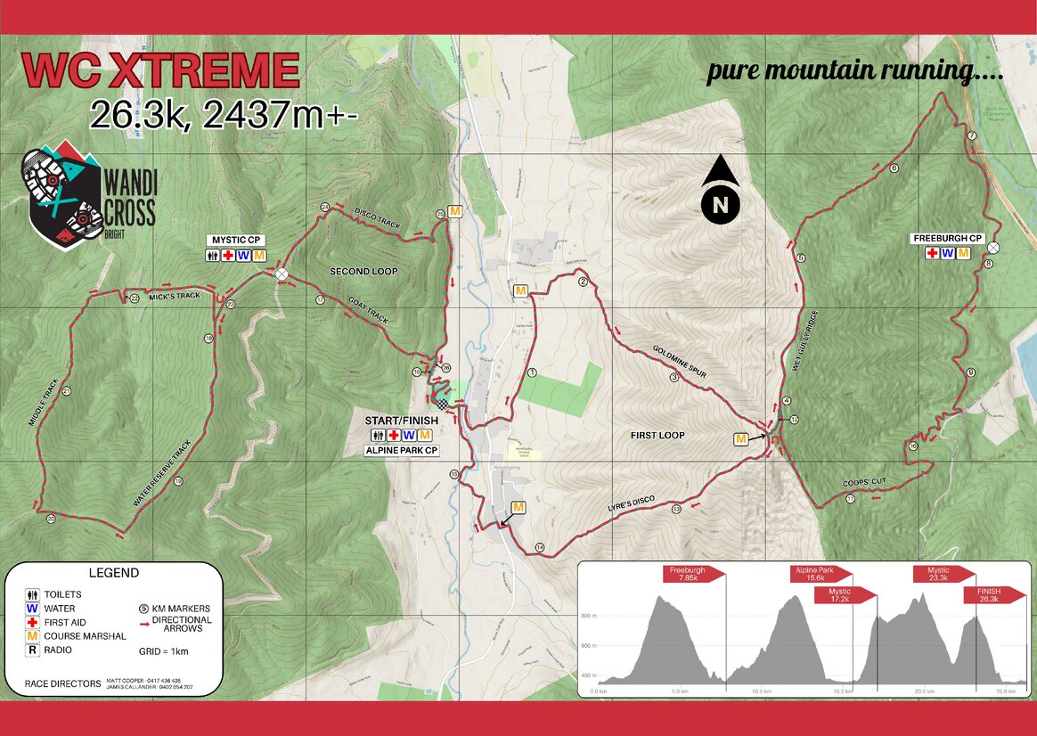 Wandi Cross 2025 - WC Xtreme (26.3km and 2437m+/-) Map by Wandi Cross ...