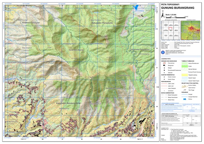 Bu Rang Map Gunung Burangrang Map by Wanto Nurjaman | Avenza Maps