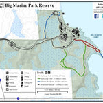 Washington County Parks, MN Big Marine Park Reserve Summer Map digital map