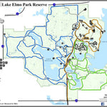 Washington County Parks, MN Lake Elmo Park Reserve Summer Map digital map