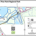 Washington County Parks, MN Pine Point Regional Park Summer Map digital map