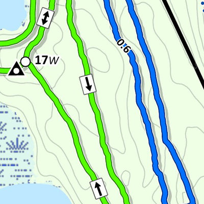 Washington County Parks, MN Pine Point Regional Park Winter Map digital map