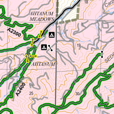 Ahtanum Green Dot Road Map Preview 3