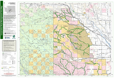 Washington State Department of Natural Resources LT Murray Green Dot Road Map digital map