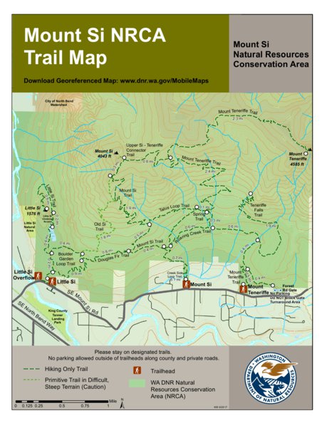 Mount Si Conservation Area Map by Washington State Department of Natural  Resources