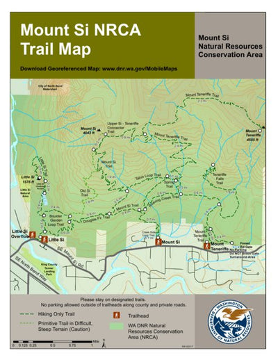 Washington State Department of Natural Resources Mount Si Conservation Area digital map