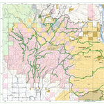 Washington State Department of Natural Resources Naneum-Colockum Green Dot Road Map digital map