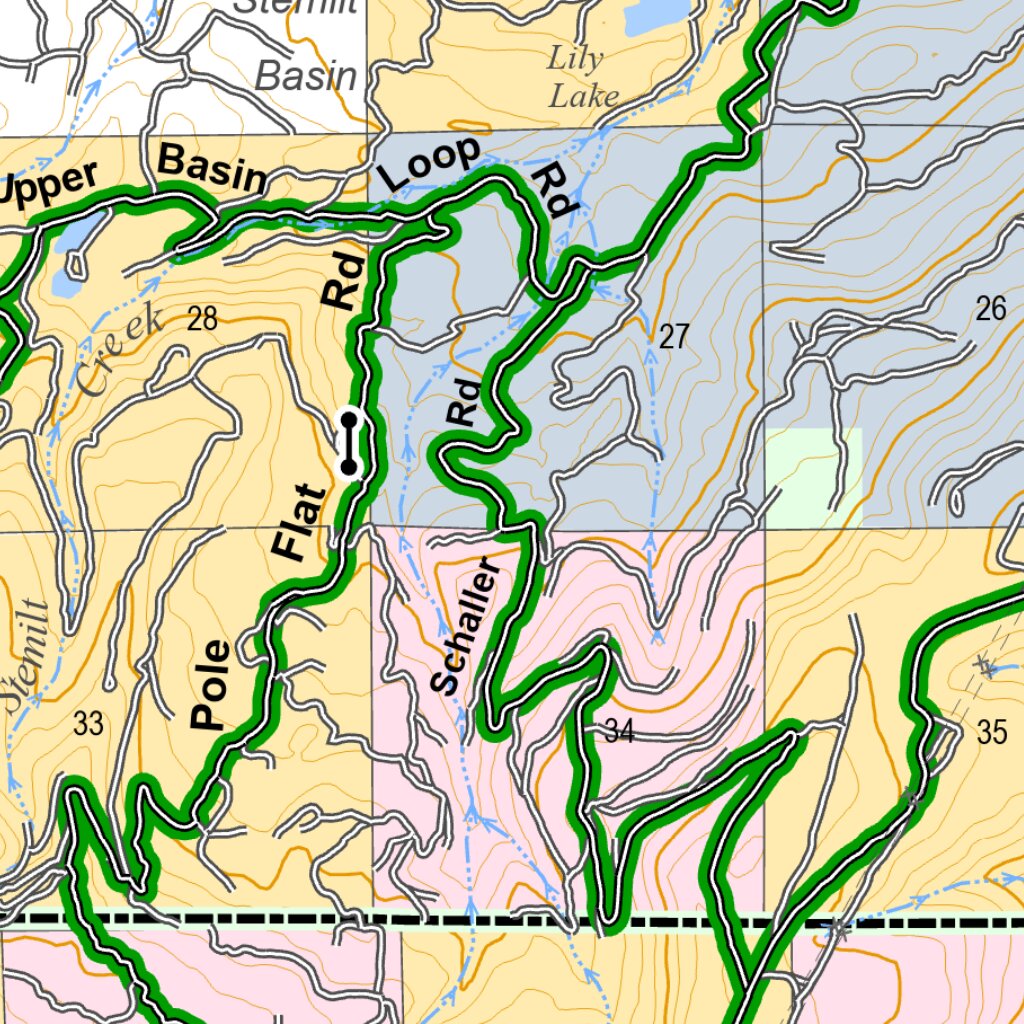 Naneum-Colockum Green Dot Road Map by Washington State Department of ...
