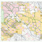 Washington State Department of Natural Resources Wenas Green Dot Road Map digital map