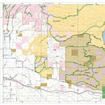 Washington State Department of Natural Resources Whiskey Dick-Quilomene Green Dot Road Map digital map