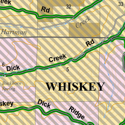 Whiskey Dick-Quilomene Green Dot Road Map Preview 3