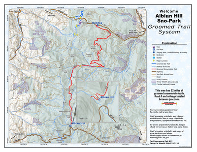 Washington State Parks Albian Hill Sno-Park digital map