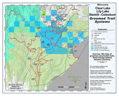 Washington State Parks Clear Lake Sno-Park digital map