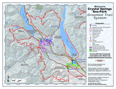 Washington State Parks Crystal Springs Sno-Park digital map