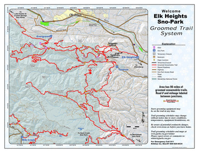 Washington State Parks Elk Heights Sno-Park digital map