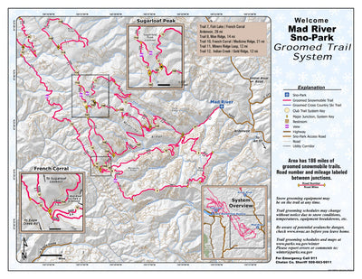 Washington State Parks Mad River Sno-Park digital map