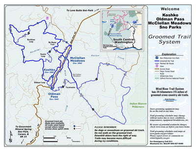 Washington State Parks McClellan Non-Motorized Sno-Park digital map