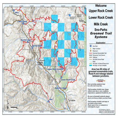 Washington State Parks Milk Creek Sno-Park digital map