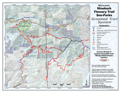 Washington State Parks Nine Bark Sno-Park digital map
