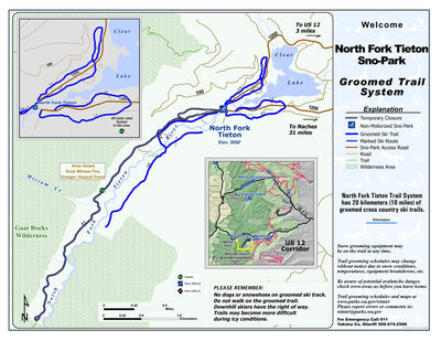 Washington State Parks North Fork Tieton Sno-Park digital map