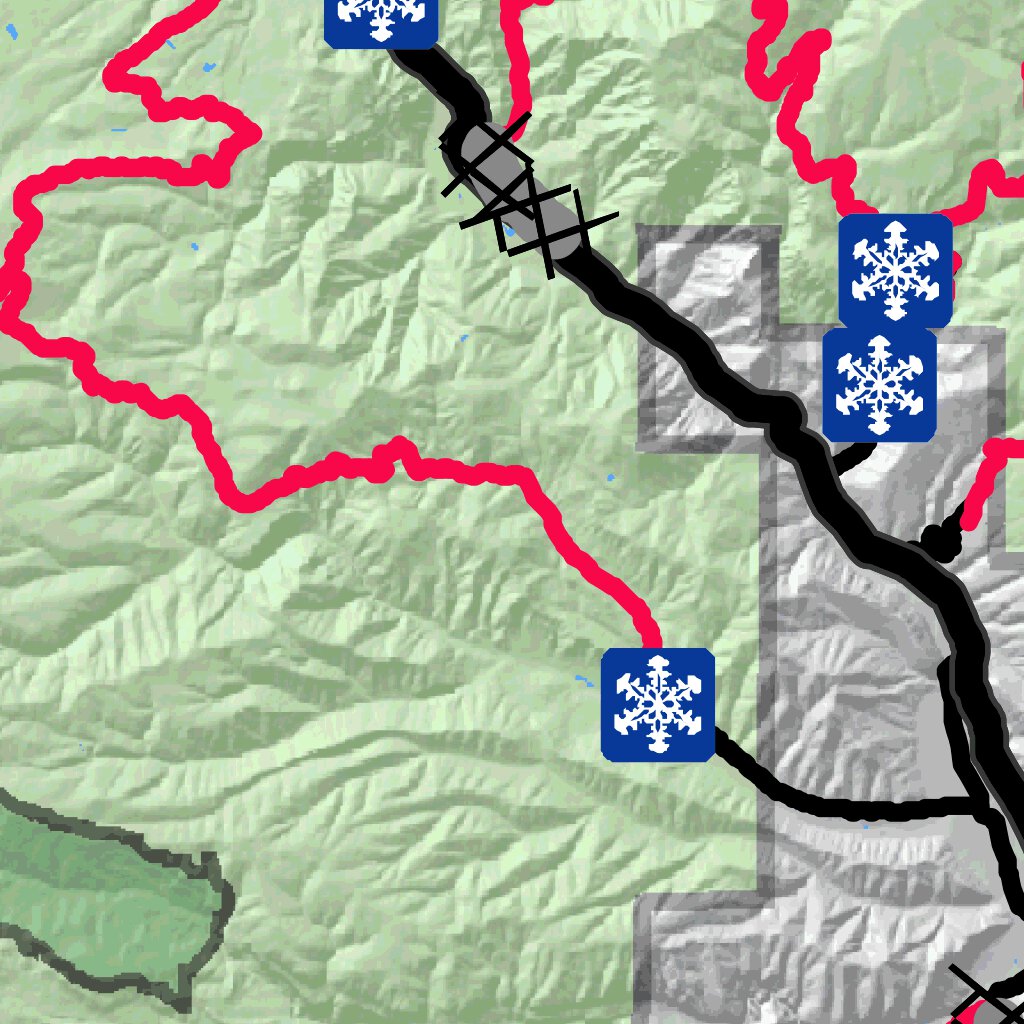 North Fork Tieton SnoPark Map by Washington State Parks Avenza Maps