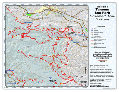 Washington State Parks Taneum Sno-Park digital map