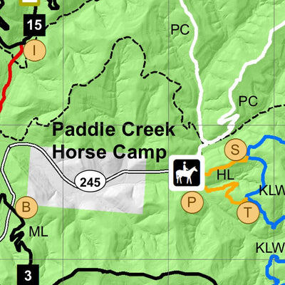 Wayne National Forest, Ironton Ranger District, Horse Trails Map Preview 2