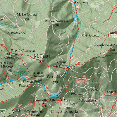 Webmapp Srl Mappa dei Monti Pisani 1:35.000 digital map