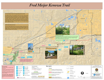 West Michigan Trails and Greenways Coalition Fred Meijer Kenowa Trail Map digital map