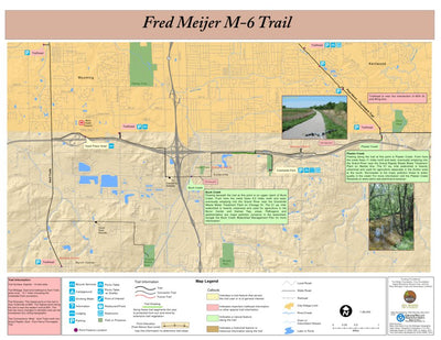 West Michigan Trails and Greenways Coalition Fred Meijer M6 Trail Map digital map