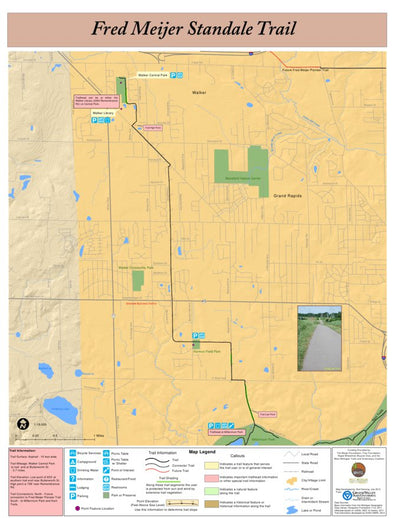 West Michigan Trails and Greenways Coalition Fred Meijer Standale Trail digital map