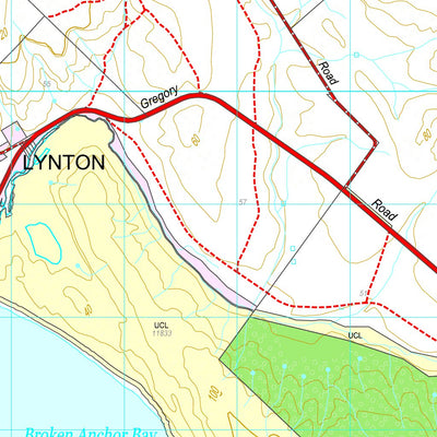 Western Australia Department of Biodiversity, Conservation and Attractions (DBCA) COG Series Map 1741-14: Port Gregory and Lynton digital map