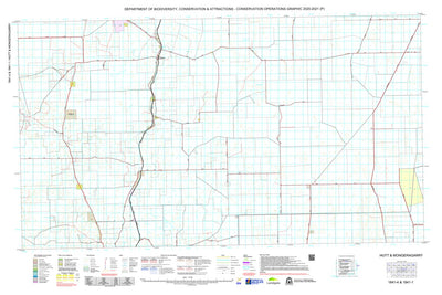 Western Australia Department of Biodiversity, Conservation and Attractions (DBCA) COG Series Map 1841-14: Hutt and Mongeragarry digital map